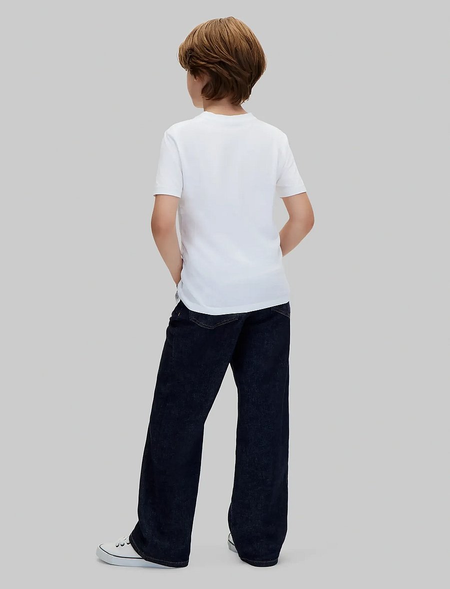 Calvin Klein - SKATER RINSE BLUE - hosen mit weitem bein - rinse blue - 2