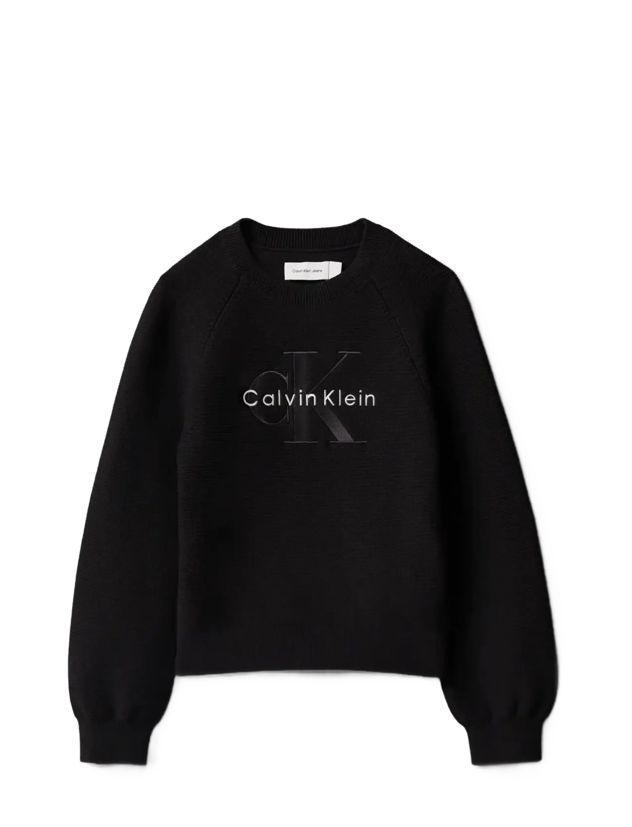 Calvin Klein - MONOLOGO FASHION CN SWEATER - pvh black - 1