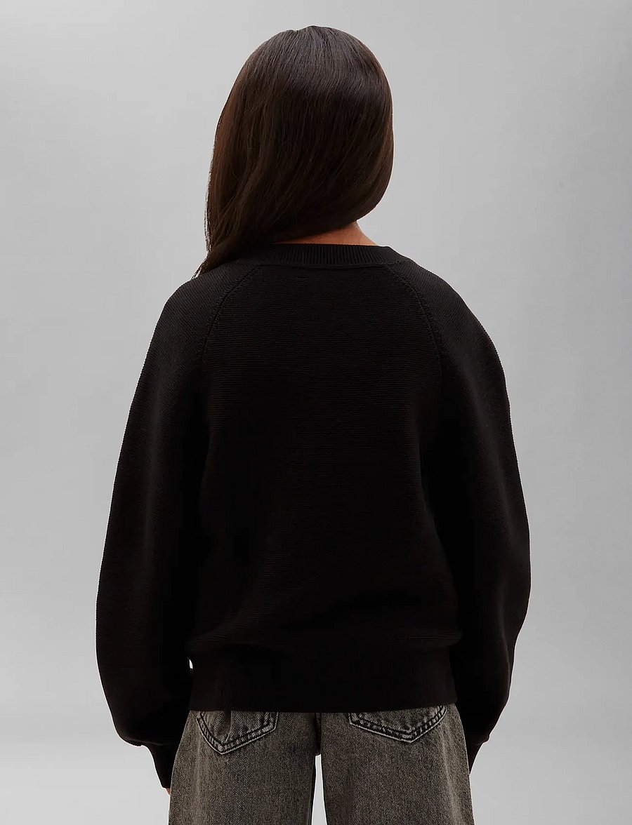 Calvin Klein - MONOLOGO FASHION CN SWEATER - pvh black - 2