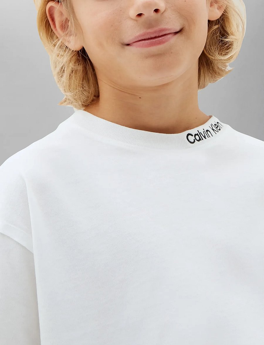 Calvin Klein - 2-PACK EMBRO LOGO T-SHIRT SS - krótki rękaw - brightwhite pvhblack - 4