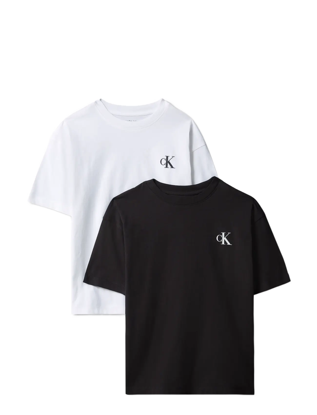 Calvin Klein - 2-PACK MONOGRAM T-SHIRT SS - kurzärmelige - black   white - 1