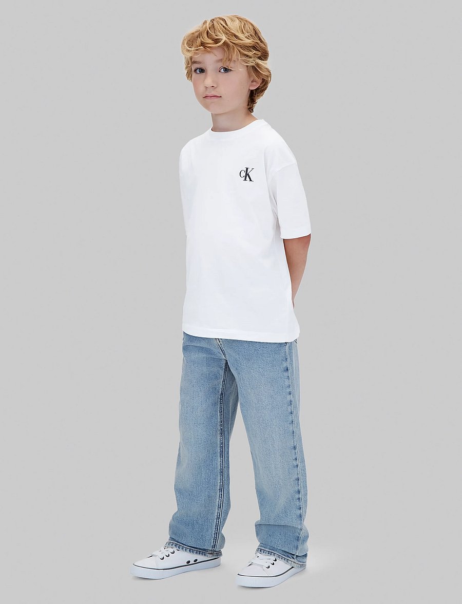 Calvin Klein - 2-PACK MONOGRAM T-SHIRT SS - short-sleeved t-shirts - black white - 0
