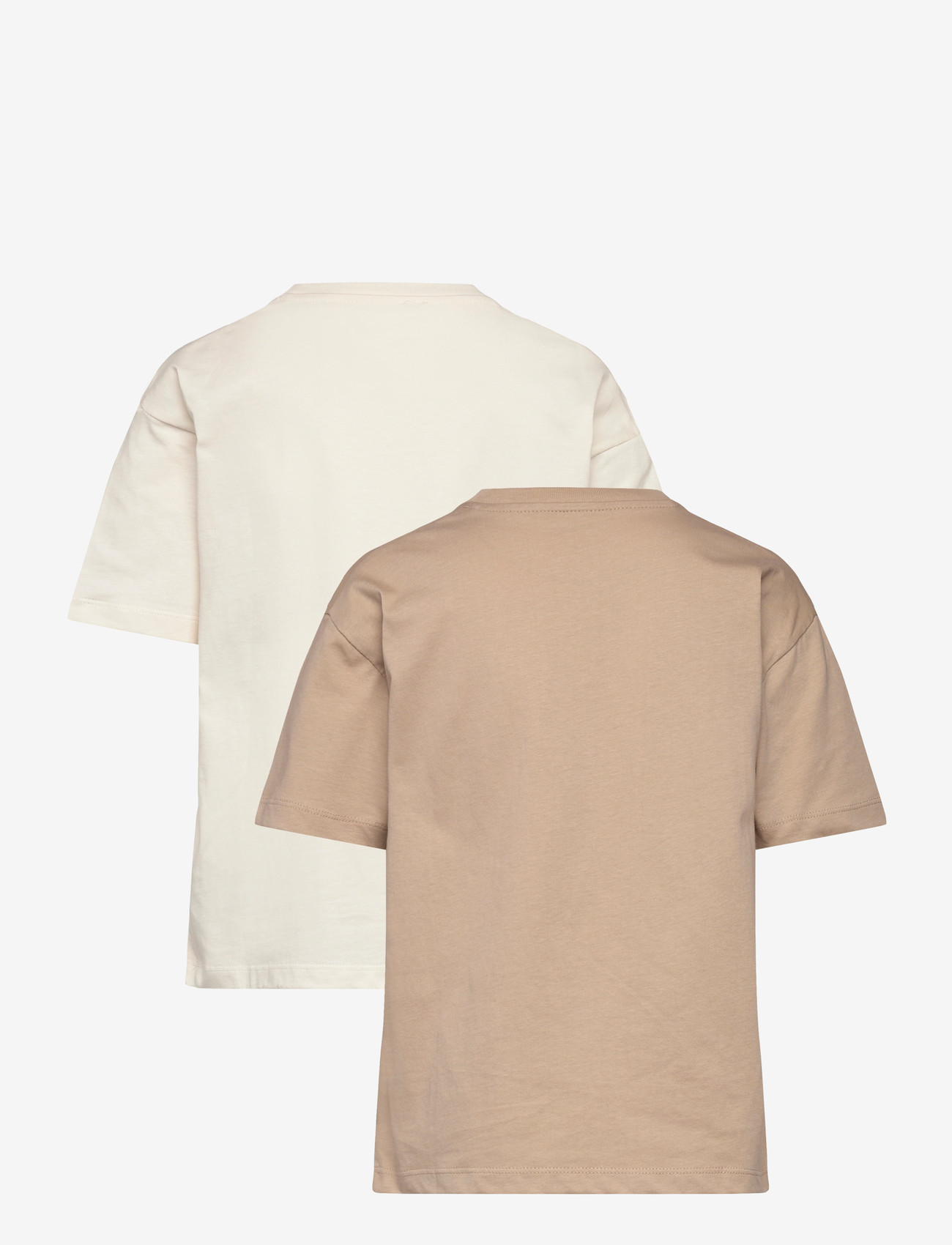 Calvin Klein - 2-PACK MONOGRAM T-SHIRT SS - lühikeste varrukatega t-särgid - tofu hummus - 1