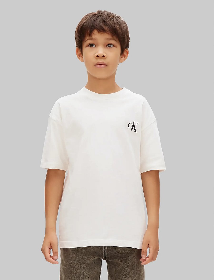 Calvin Klein - 2-PACK MONOGRAM T-SHIRT SS - lühikeste varrukatega t-särgid - tofu hummus - 4