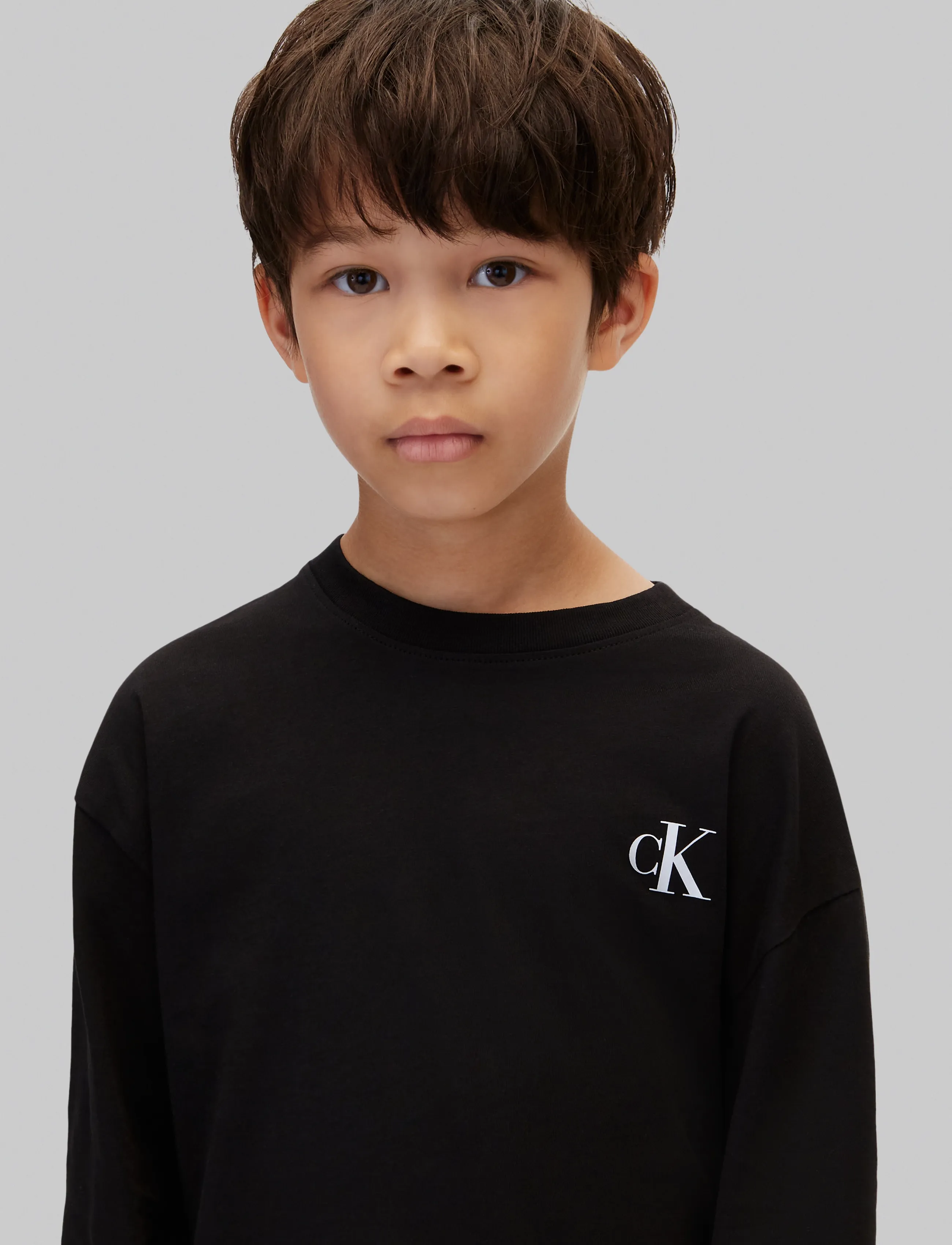 Calvin Klein - 2-PACK MONOGRAM T-SHIRT LS - black   white - 4