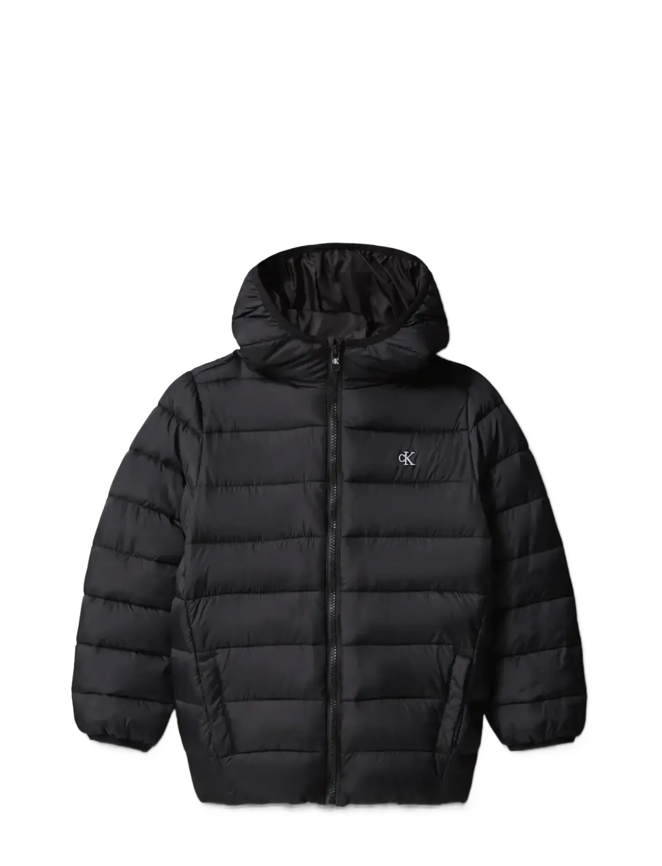 Calvin Klein CK MONOGRAM LIGHT PADDED JACKET - Puffer & Padded - PVH BLACK / black