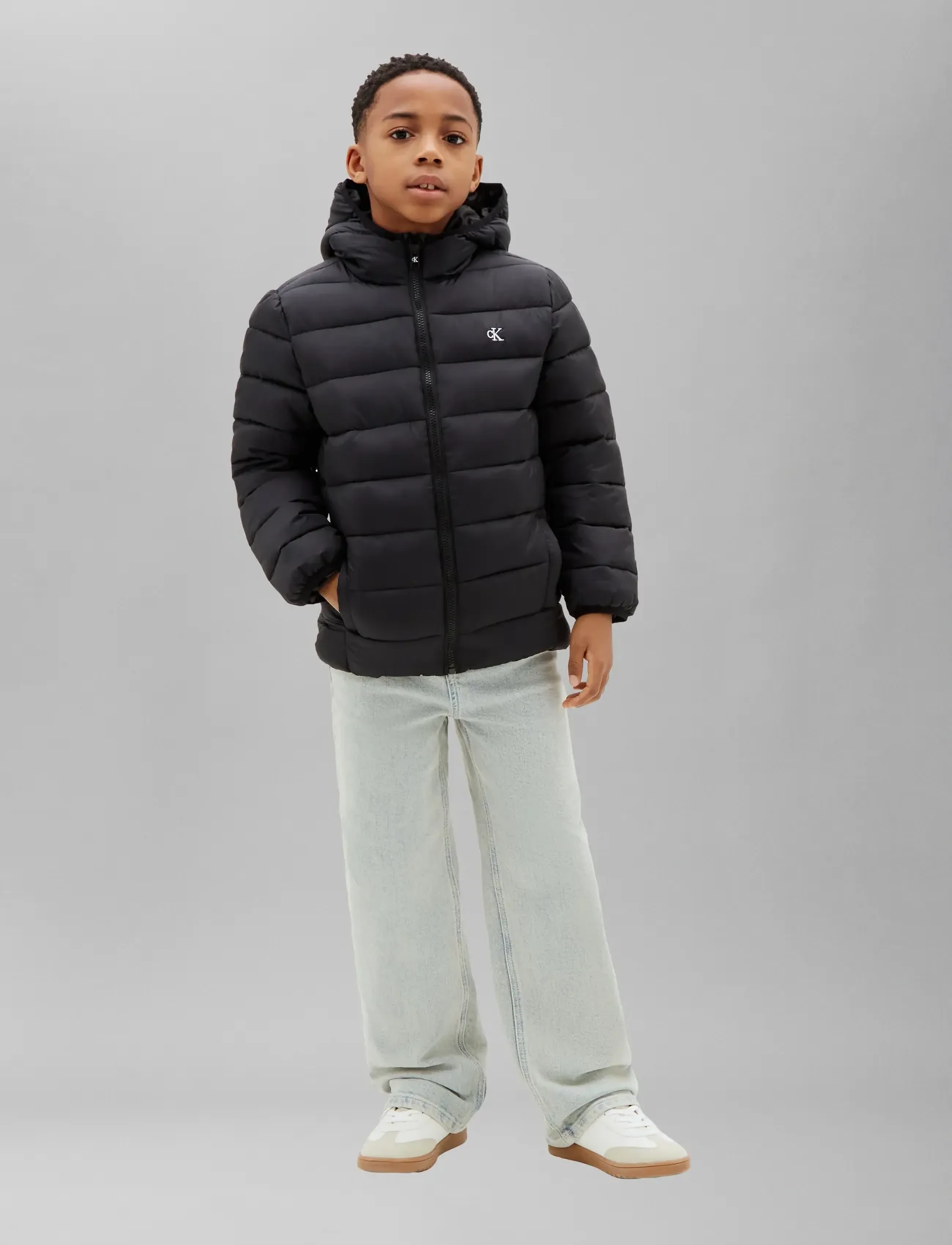 Calvin Klein - CK MONOGRAM LIGHT PADDED JACKET - ziemas jakas - pvh black - 5