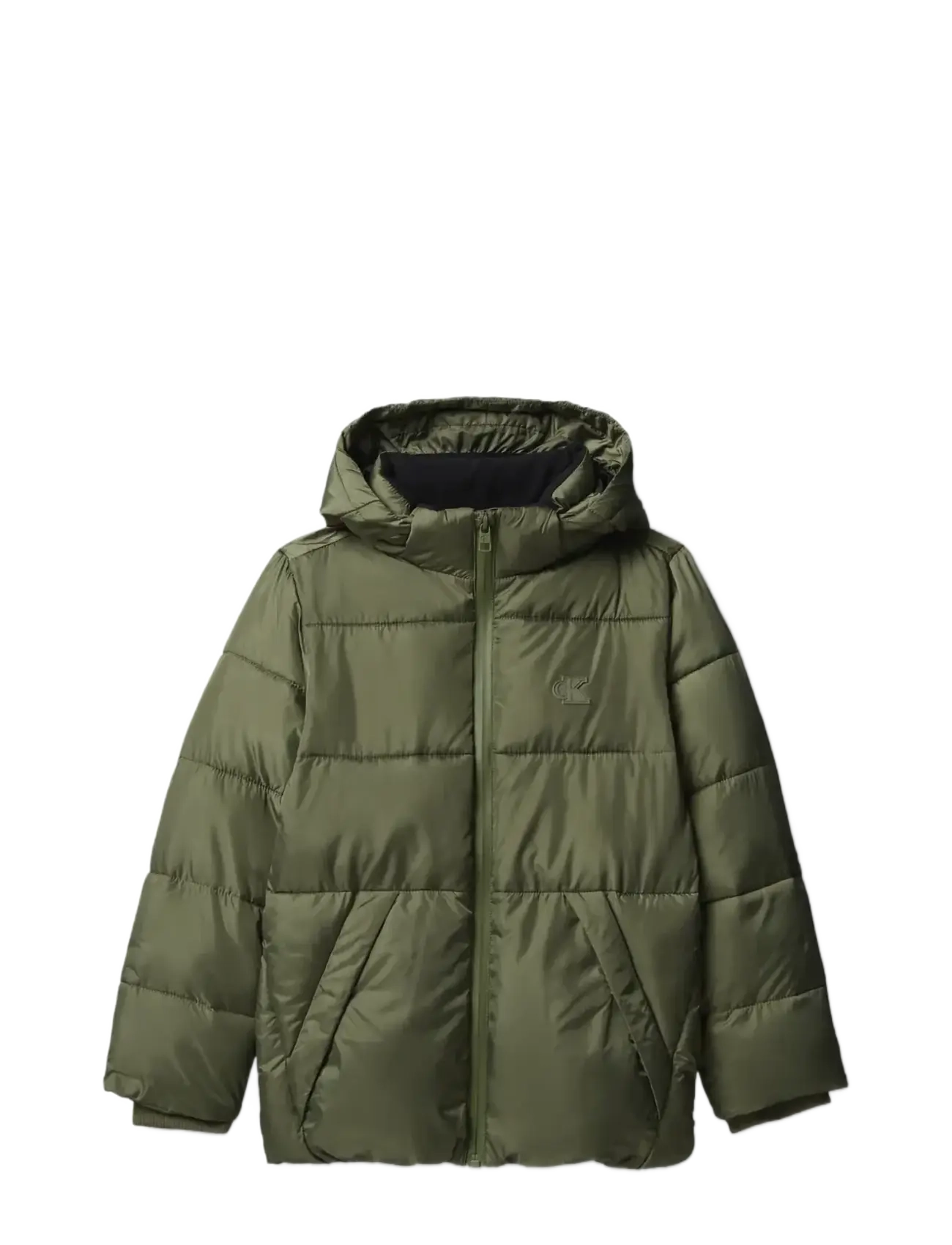 Calvin Klein CK ESSENTIAL PUFFER JACKET - Vinterkläder - DUSTY OLIVE / khaki/green