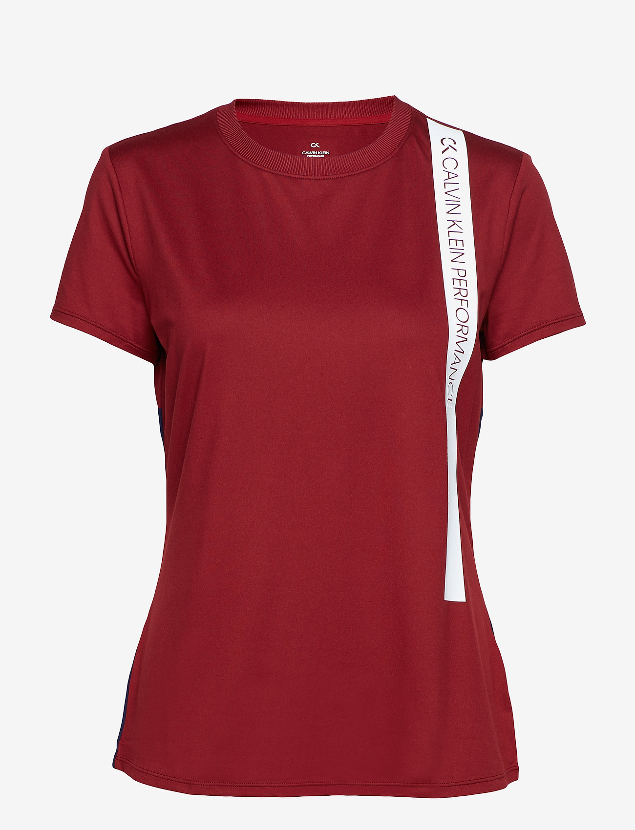 Calvin Klein Performance - SS TEE - merlot - 0
