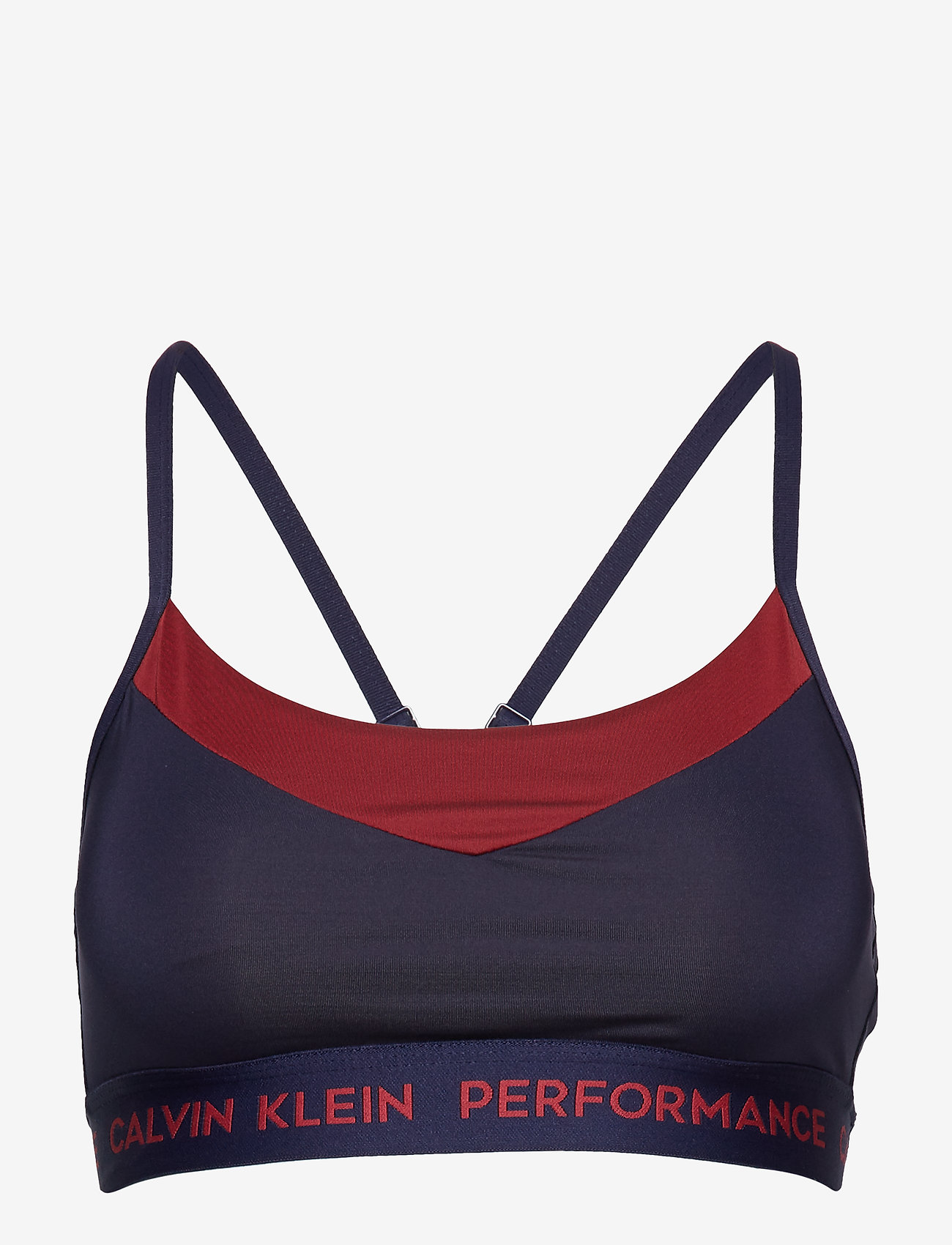 Calvin Klein Performance - ADJUSTABLE SPORTS BRA - evening blue - 0