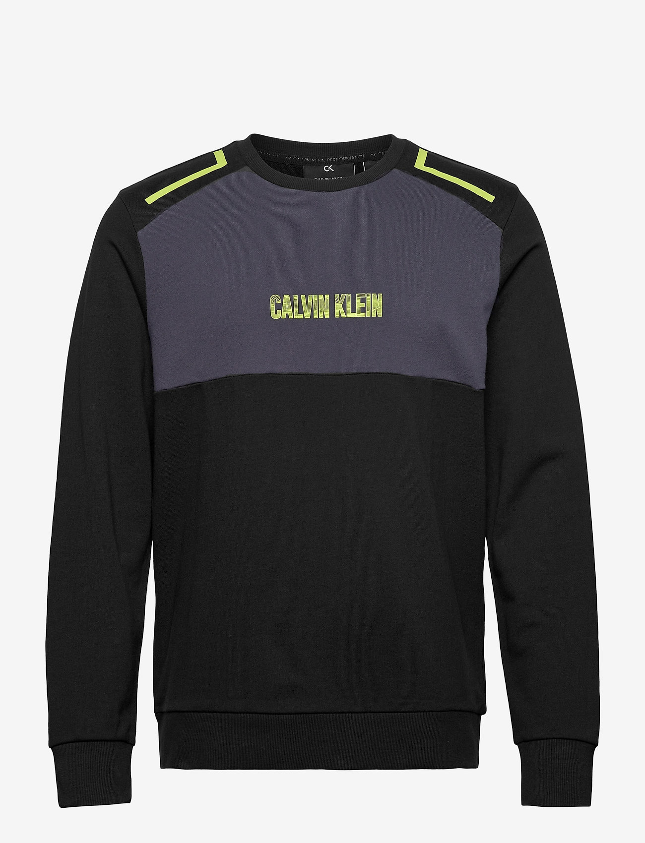 Calvin Klein Performance - PULLOVER - ckblack/collegiate blue/kiwi splash - 0