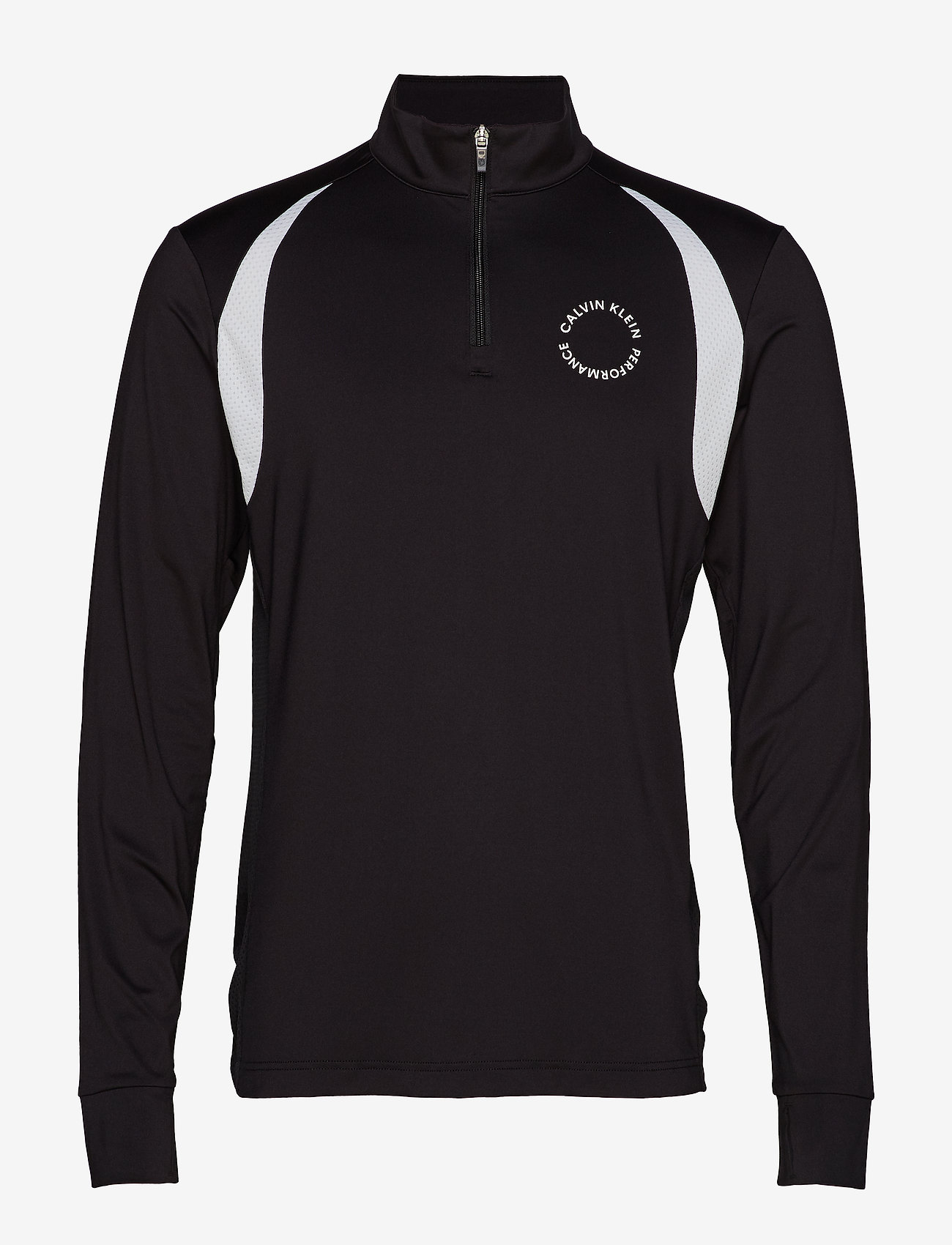 Calvin Klein Performance - 1/2 ZIP LONG SLEEVE - ck black - 0