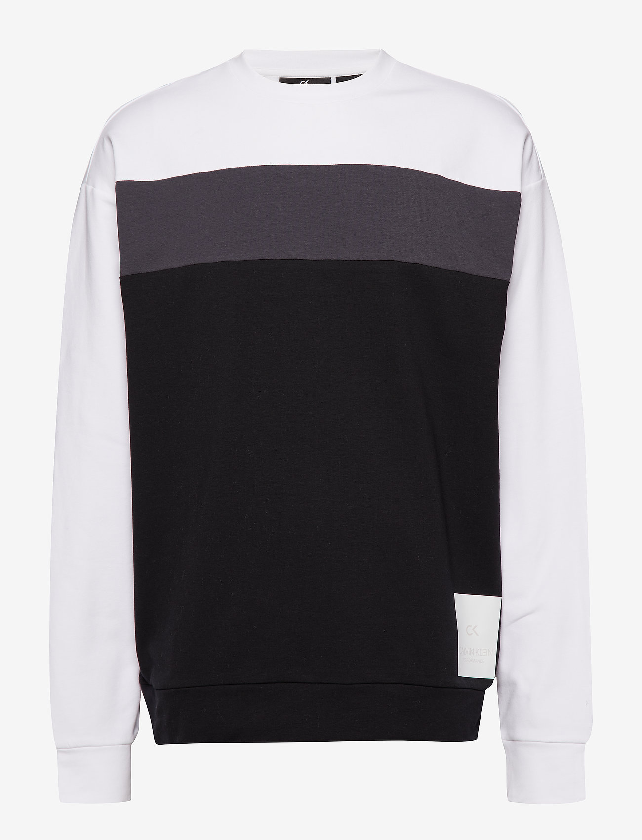 Calvin Klein Performance - CB PULLOVER - bright white/gunmetal/ck black - 0
