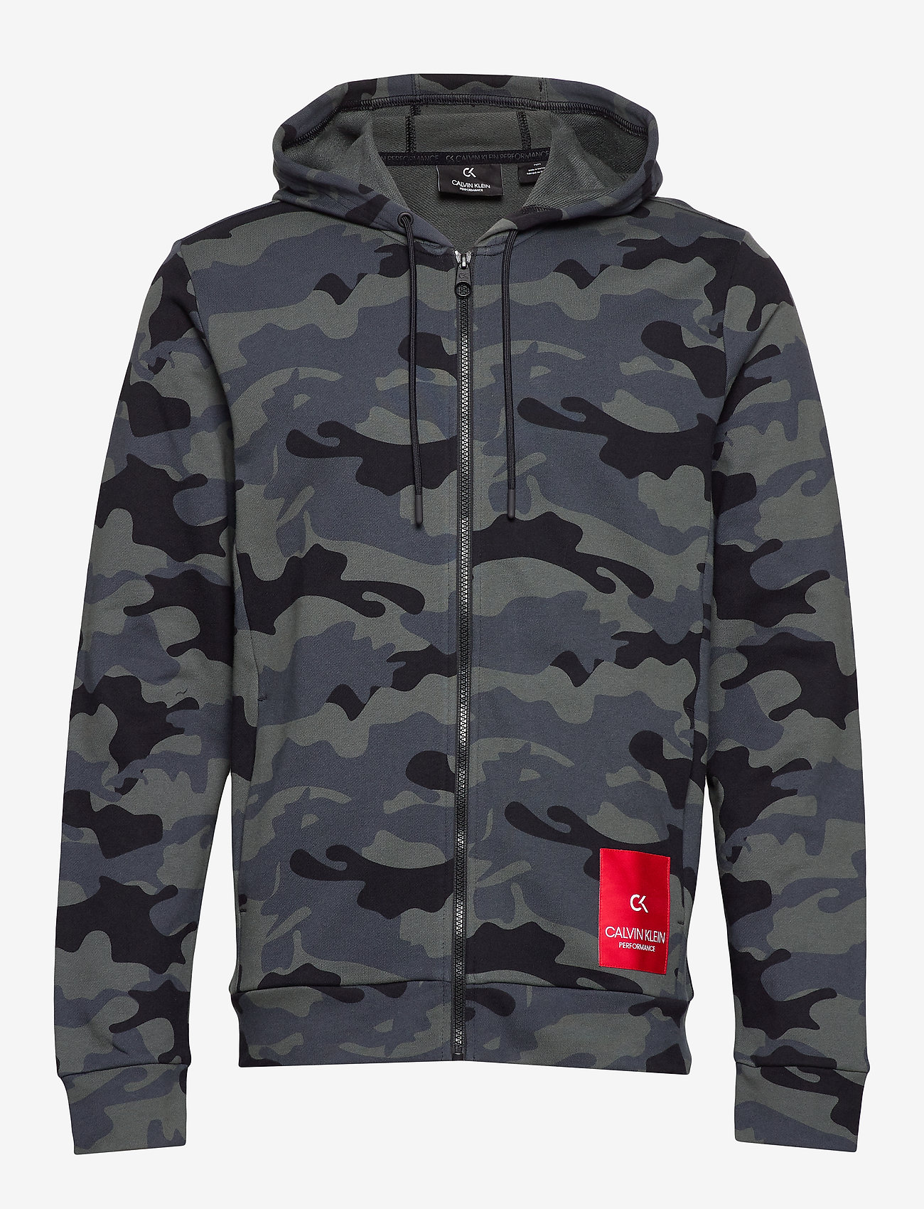 FULL ZIP HOODED JACKET - CK BLACK CAMO