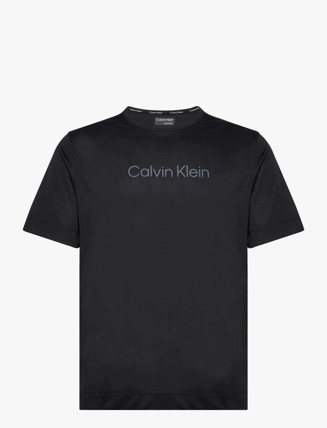 Calvin Klein Performance - WO - SS TEE - short-sleeved t-shirts - black beauty - 0
