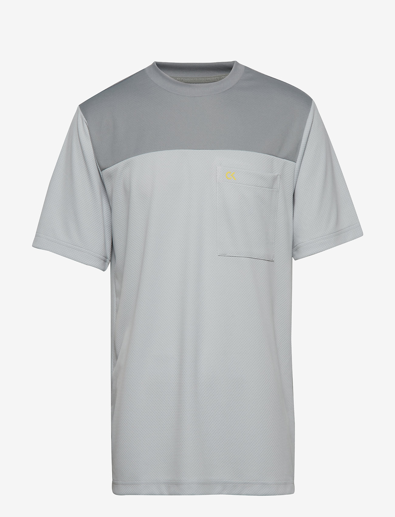 SHORT SLEEVE TEE - MONUMENT/PEARL BLUE/ORANGE POP