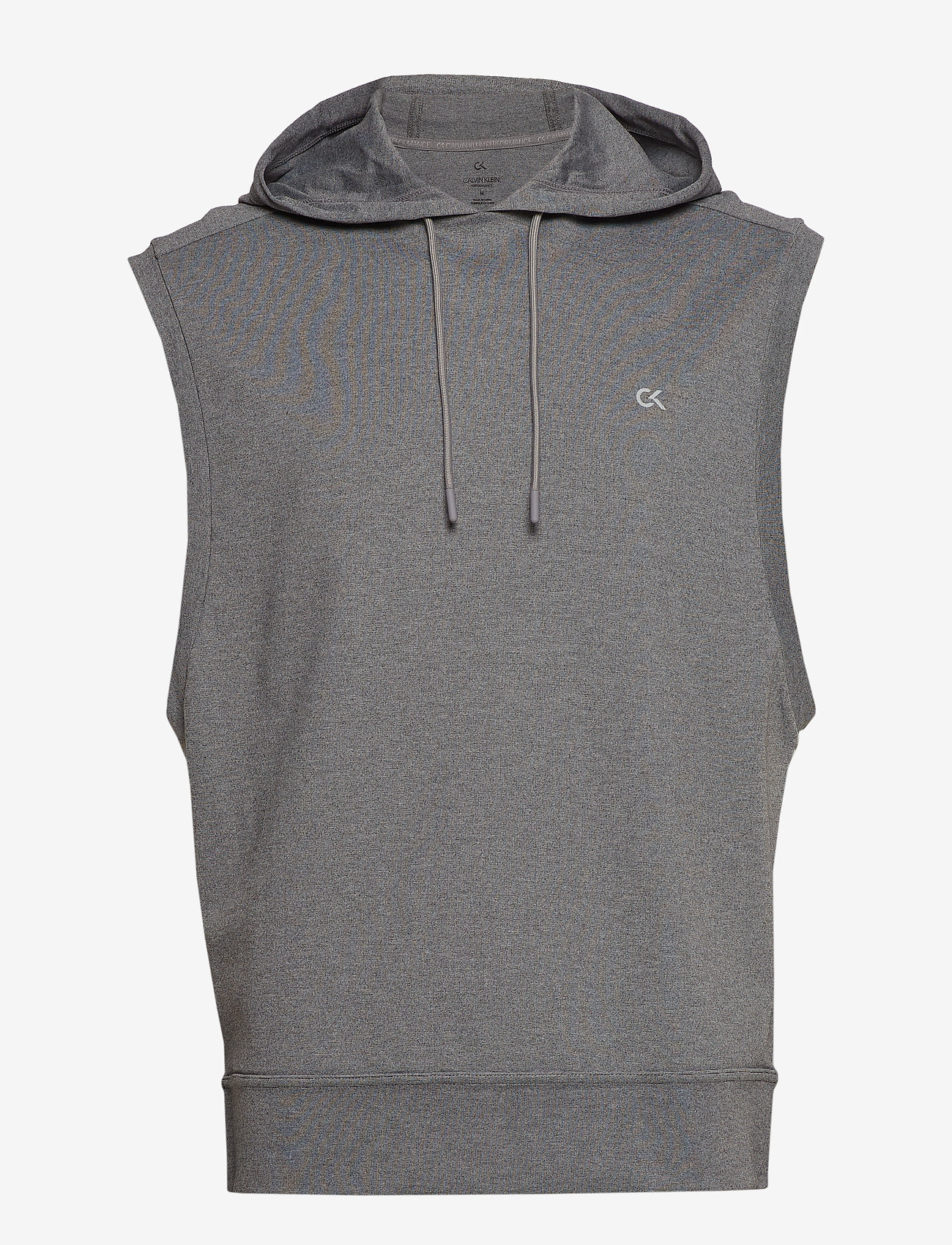 Calvin Klein Performance - SLEEVELESS HOODIE - med grey htr - 0