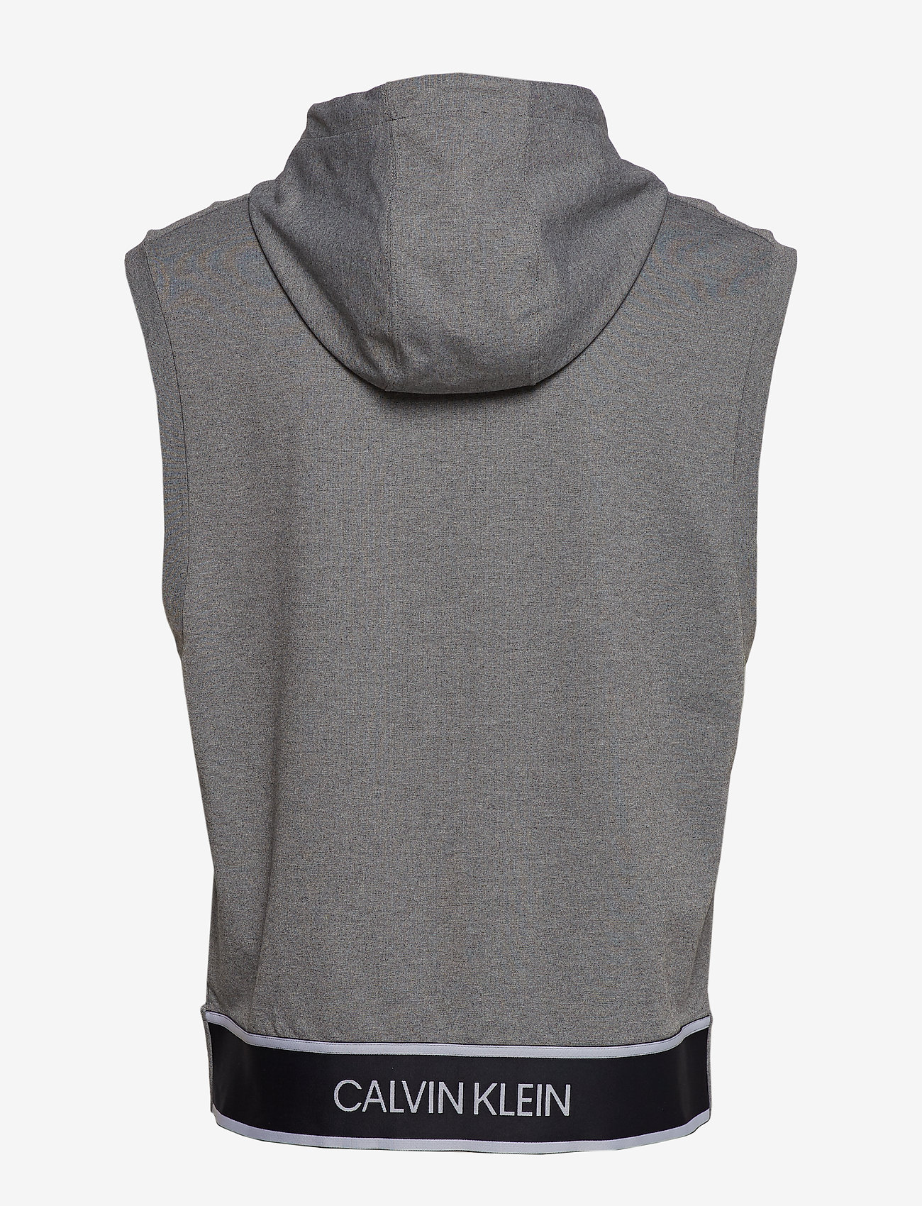 Calvin Klein Performance - SLEEVELESS HOODIE - med grey htr - 1