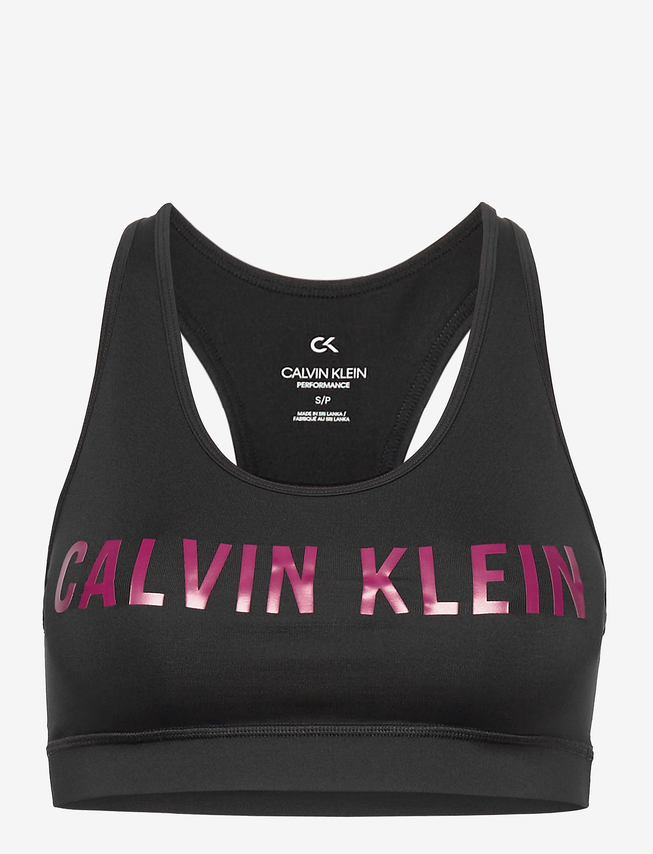 Calvin Klein Performance - WO - MEDIUM SUPPORT BRA - ck black/italian wine - 0