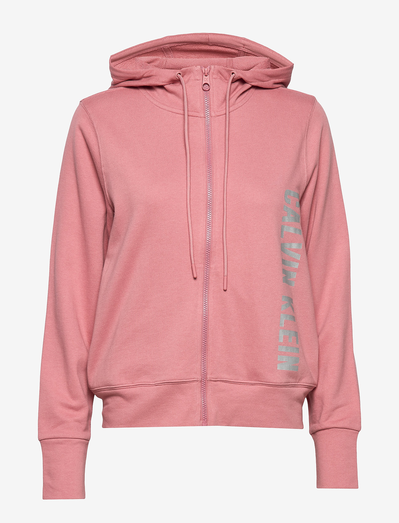 FULL ZIP HOODED JACKET - DUSTY PINK