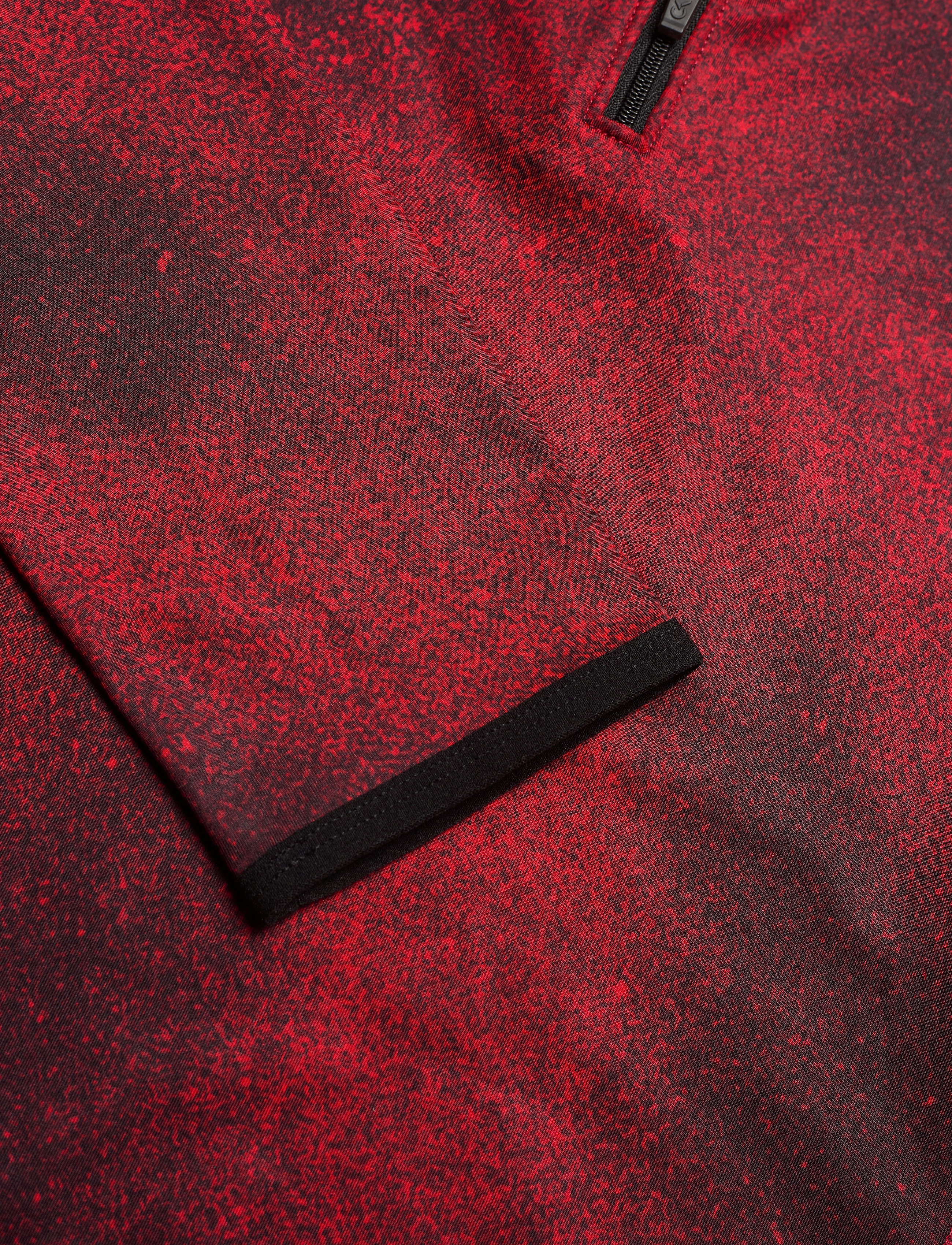 Calvin Klein Performance - LONG SLEEVE 1/2 ZIP TOP - ck black/flashing red - 3