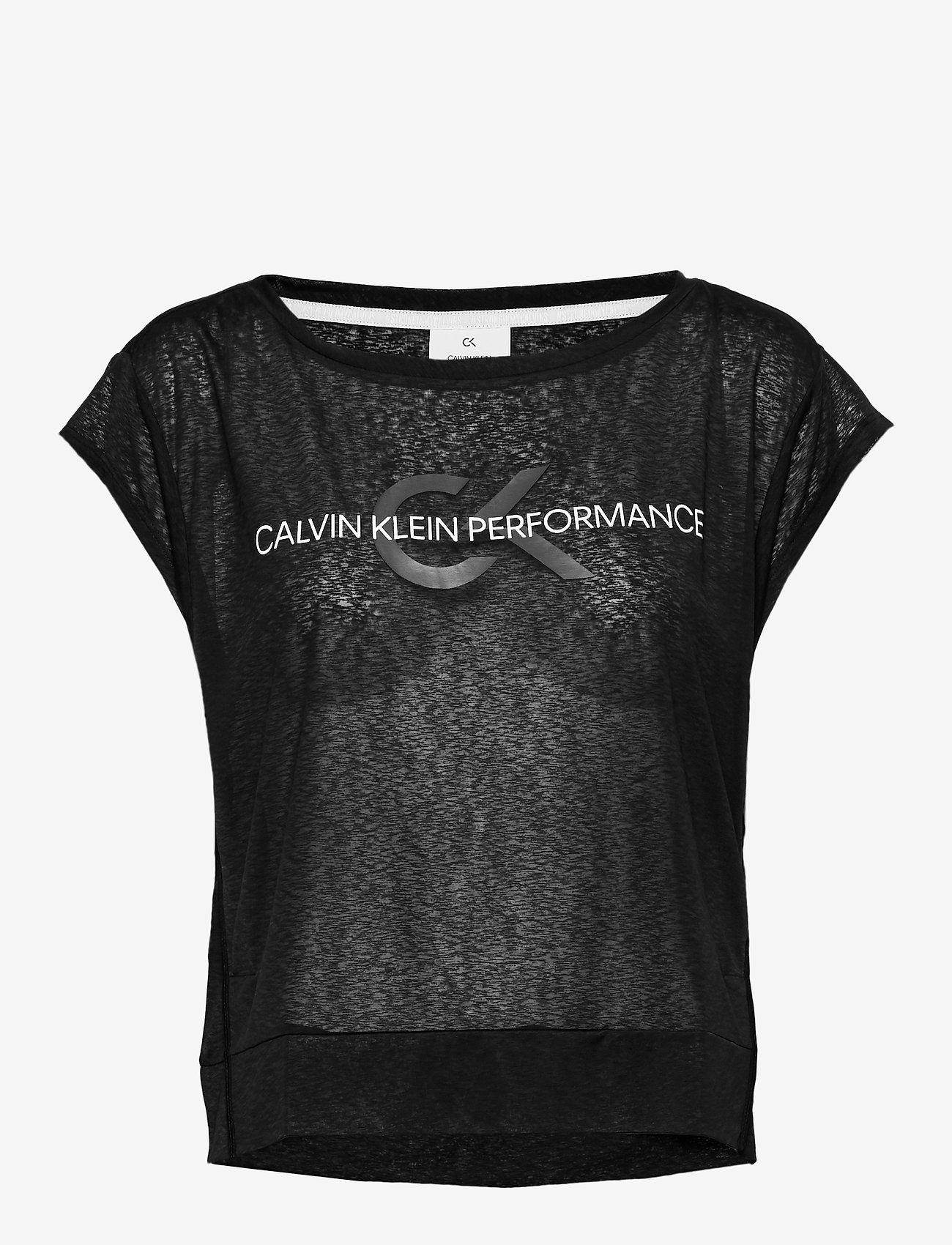 CROPPED SHORT SLEEVE T-SHIRT - CK BLACK