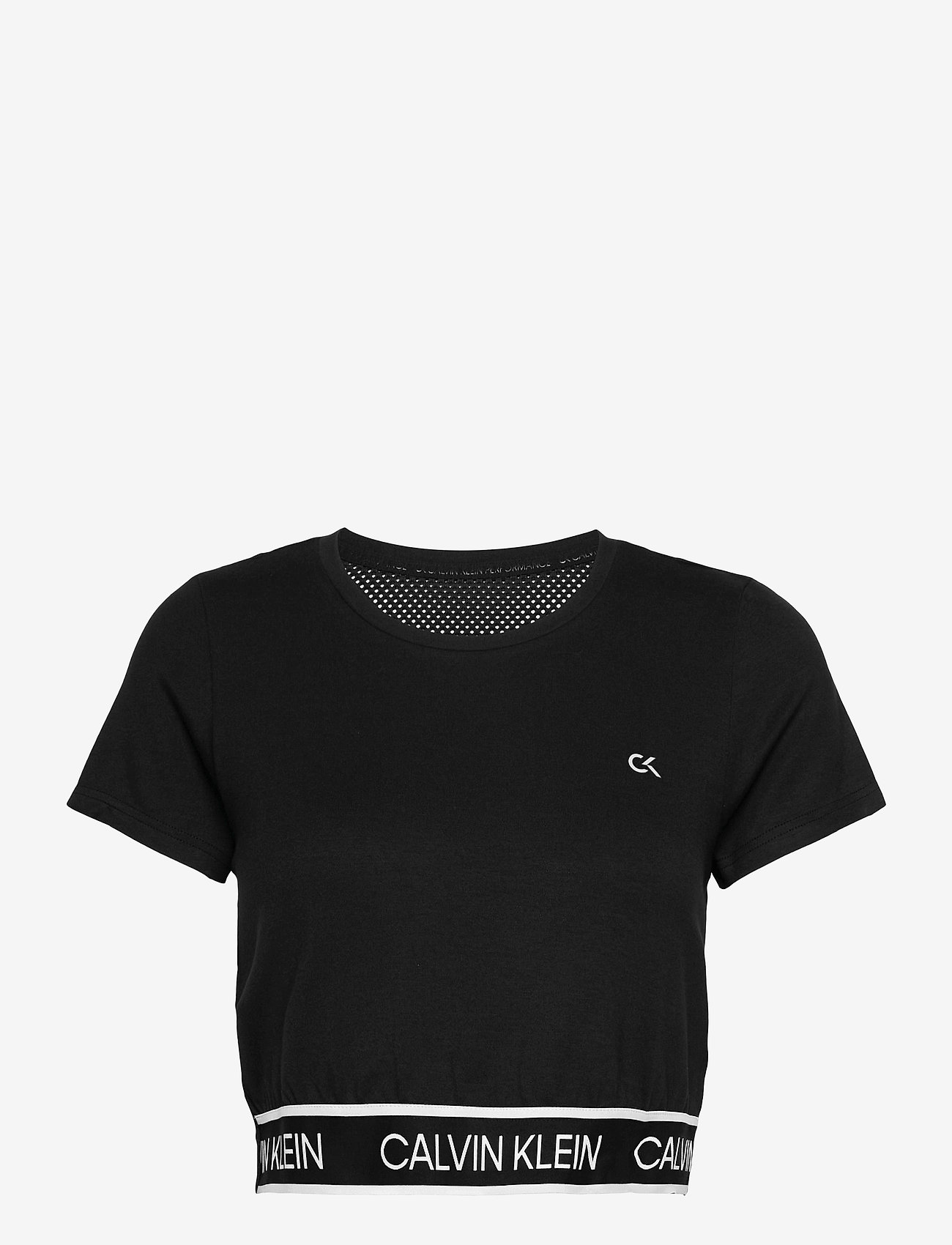 Calvin Klein Performance - PW - MESH BACK CROPPED T-SHIRT - ck black - 0