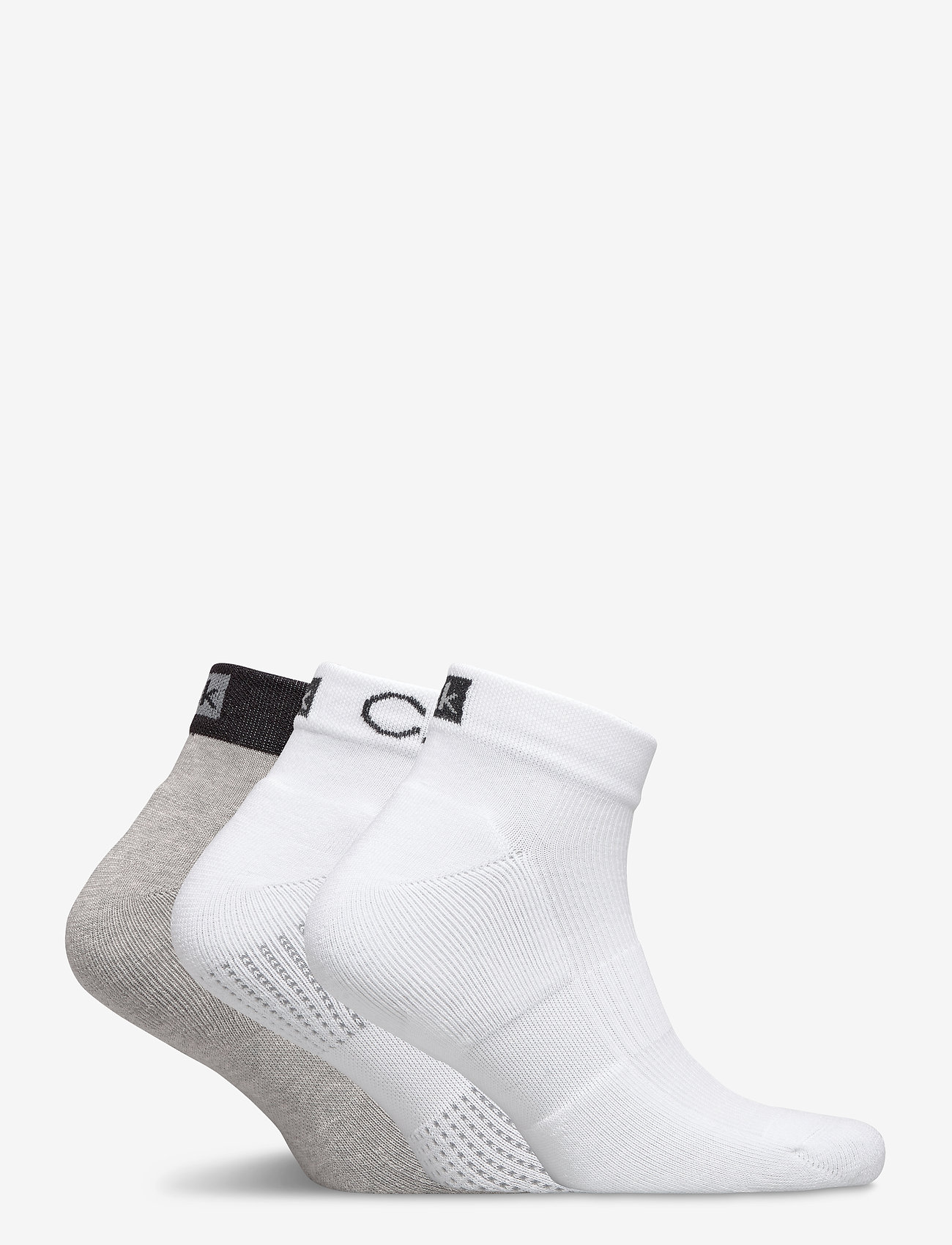 Calvin Klein - CK MEN QUARTER 3P - white grey combo - 1