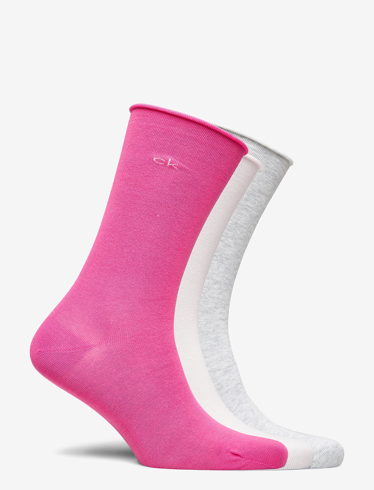 Calvin Klein - CK WOMEN CREW 3P ROLL TOP EMMA - pink combo - 2