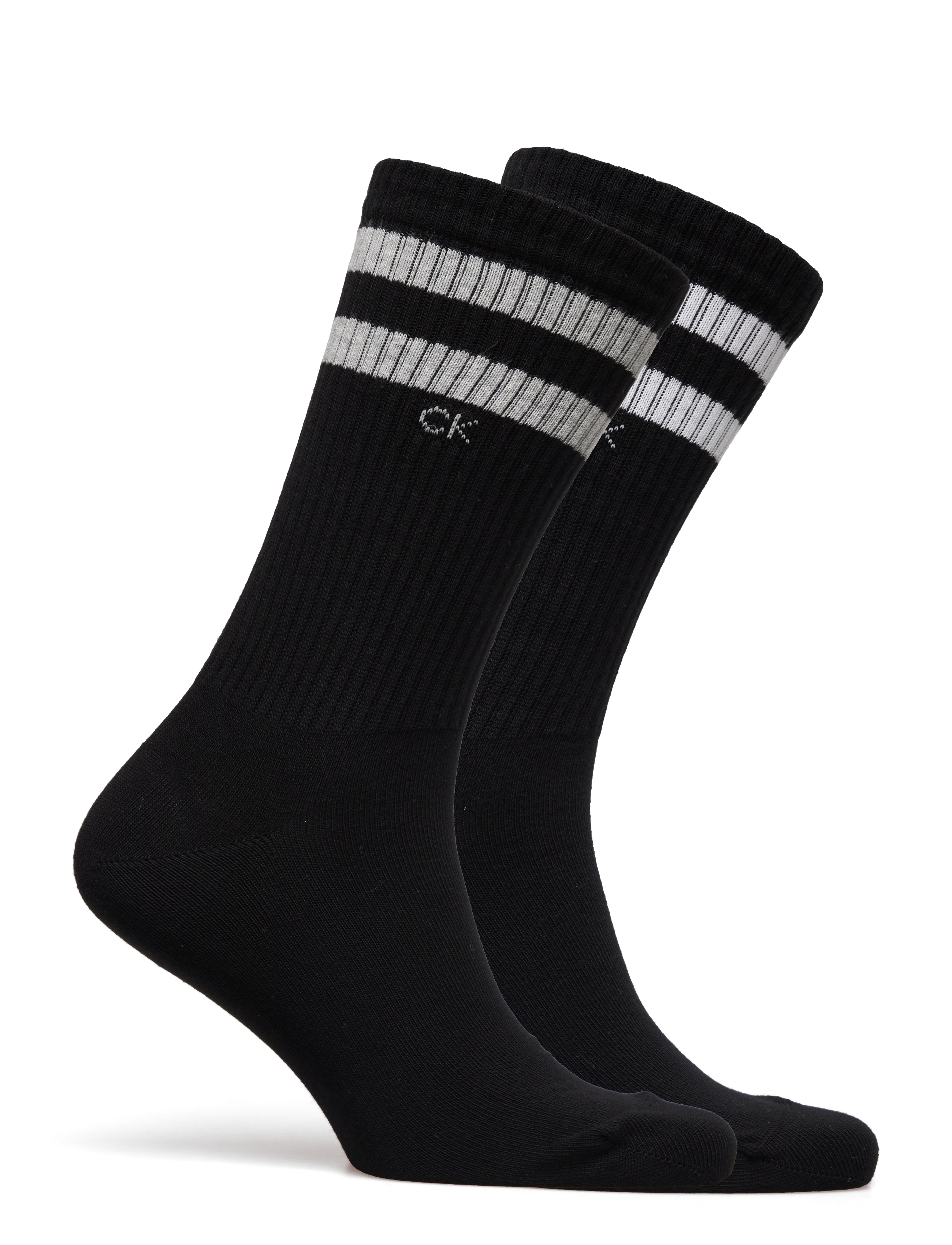 Calvin Klein - CK MEN SOCK 2P STRIPES - sokker - black - 1