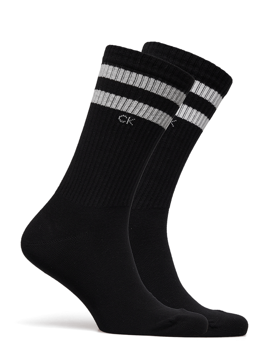 Calvin Klein - CK MEN SOCK 2P STRIPES - sokker - black - 1
