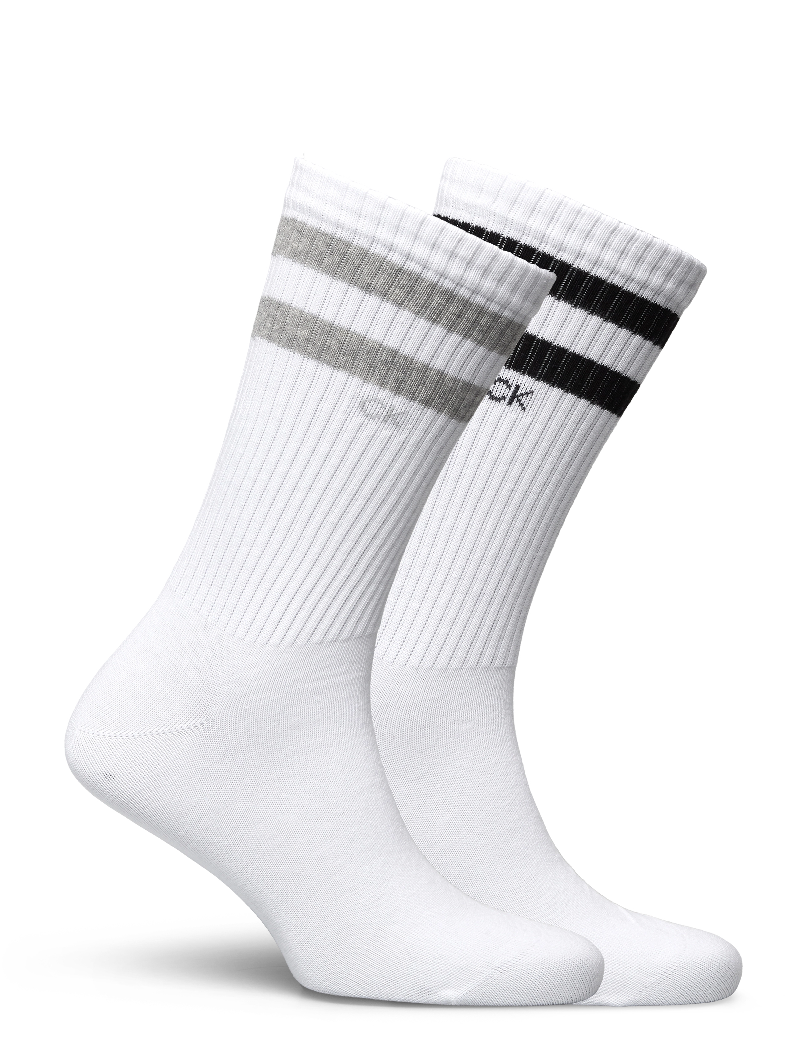 Calvin Klein - CK MEN SOCK 2P STRIPES - crew sokken - white - 2