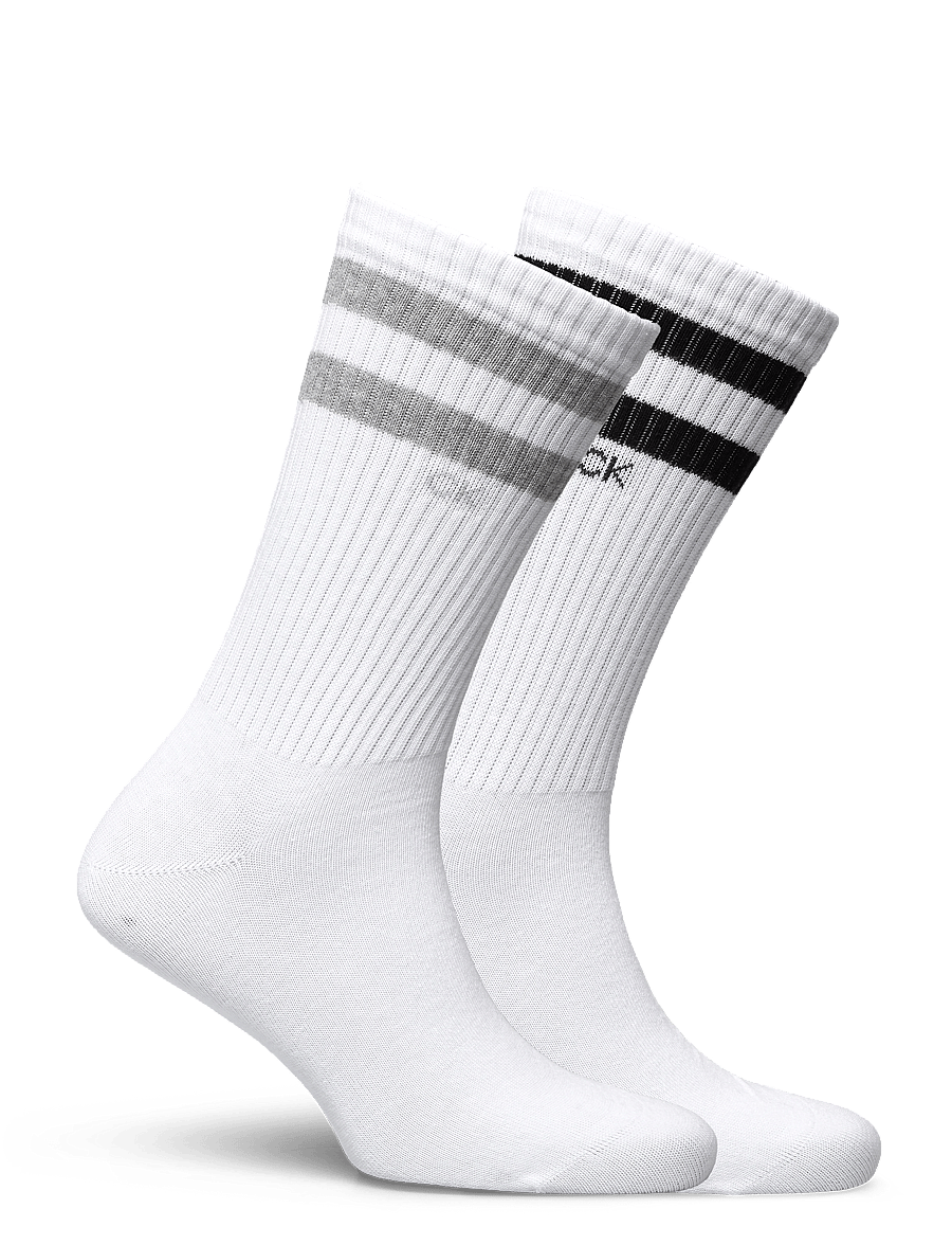 Calvin Klein - CK MEN SOCK 2P STRIPES - crew sokken - white - 2