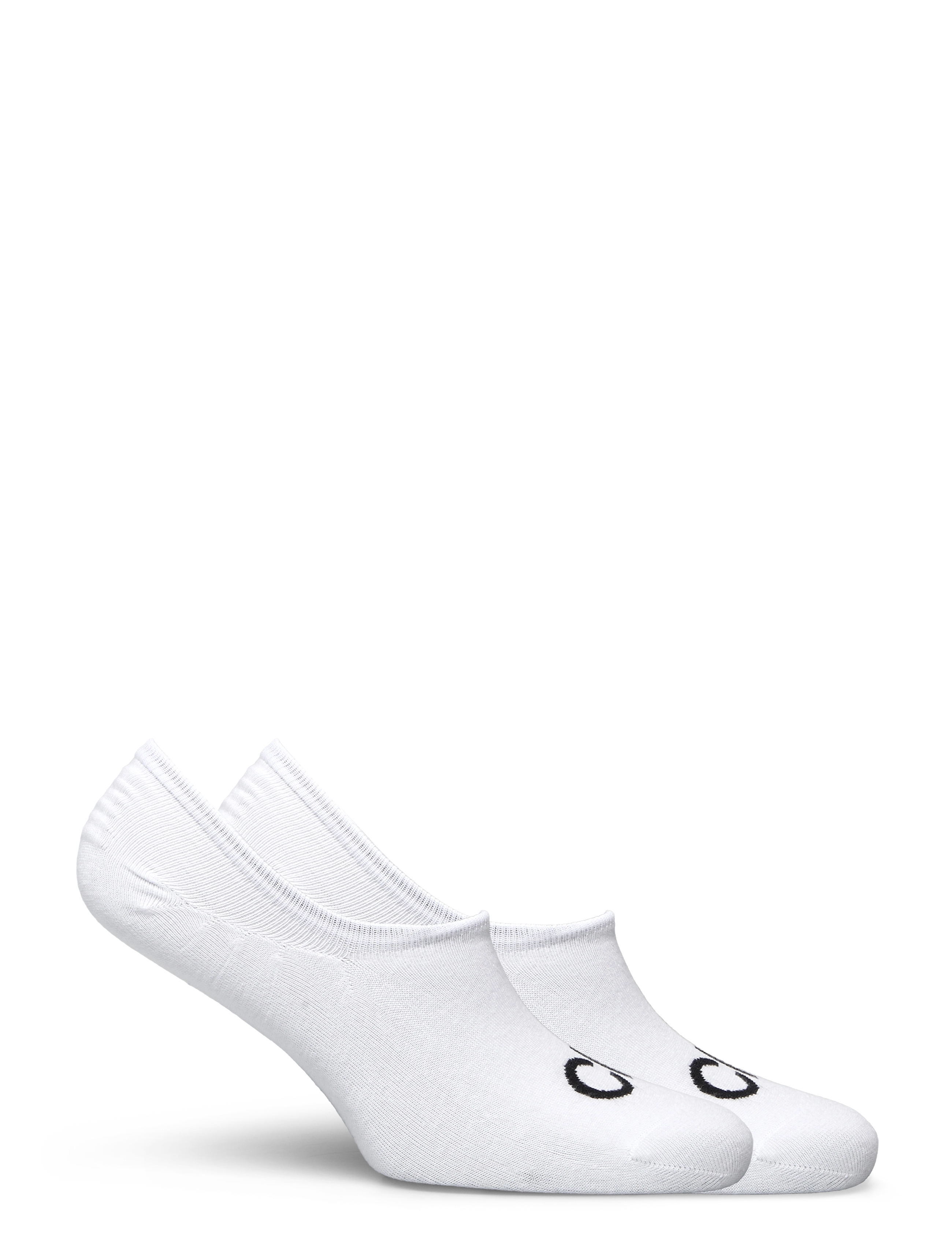 Calvin Klein - CK MEN FOOTIE HIGH CUT 2P LOGO - white - 1