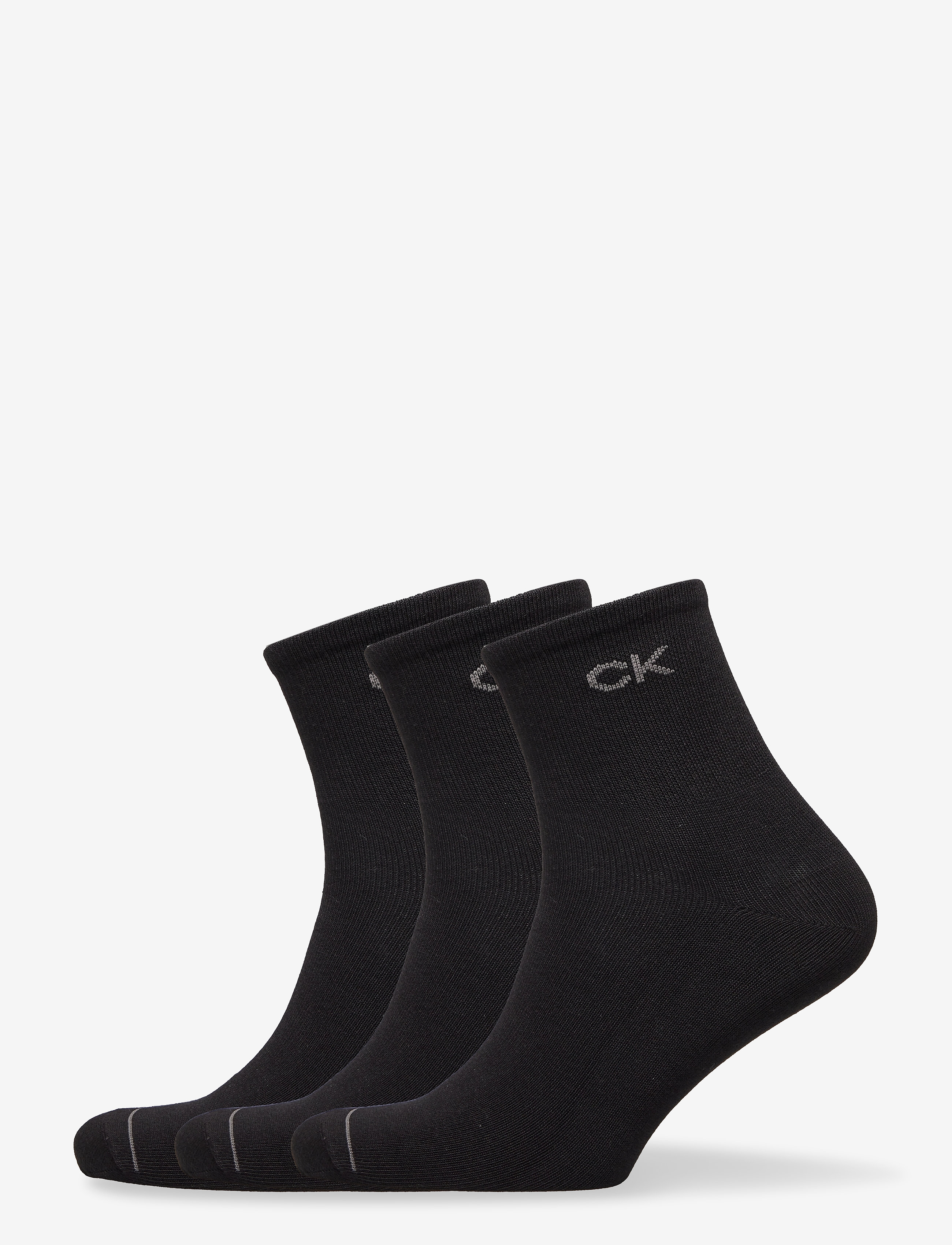 Calvin Klein CK MEN SHORT SOCK 3P - Undertøj - BLACK / black