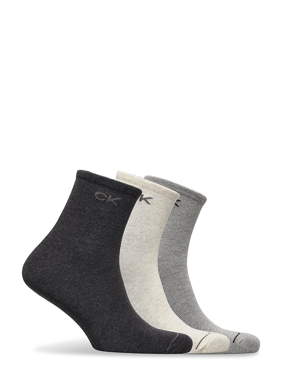 Calvin Klein - CK MEN SHORT SOCK 3P - tennissocken - mid grey melange - 2
