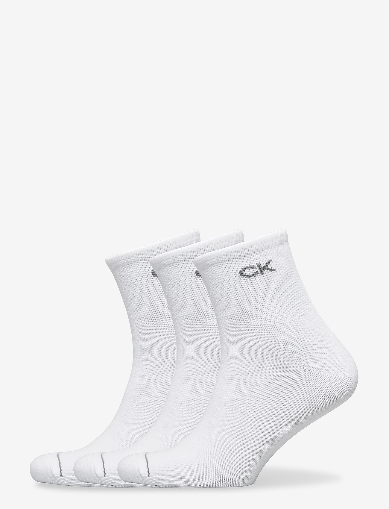 Calvin Klein - CK MEN SHORT SOCK 3P - multipack socks - white - 0