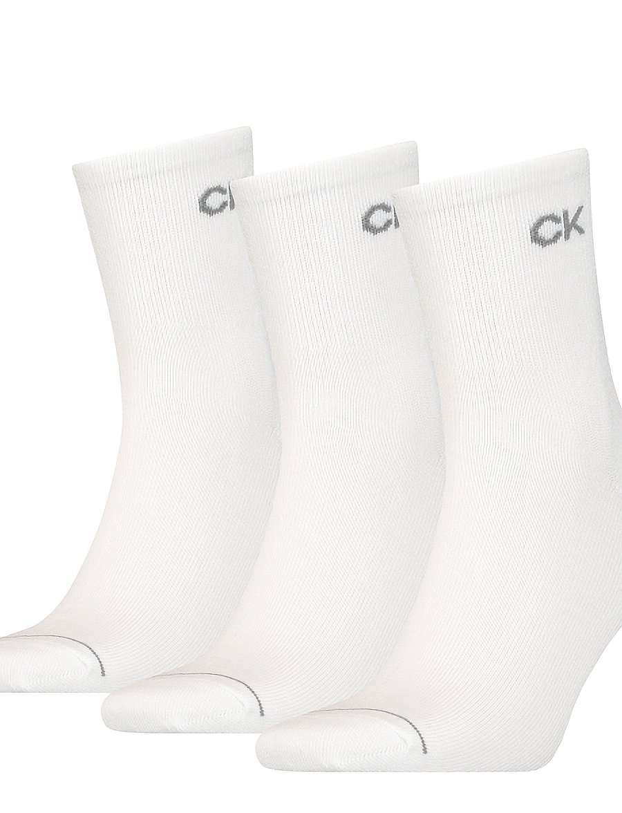 Calvin Klein - CK MEN SHORT SOCK 3P - crew-socken - white - 0
