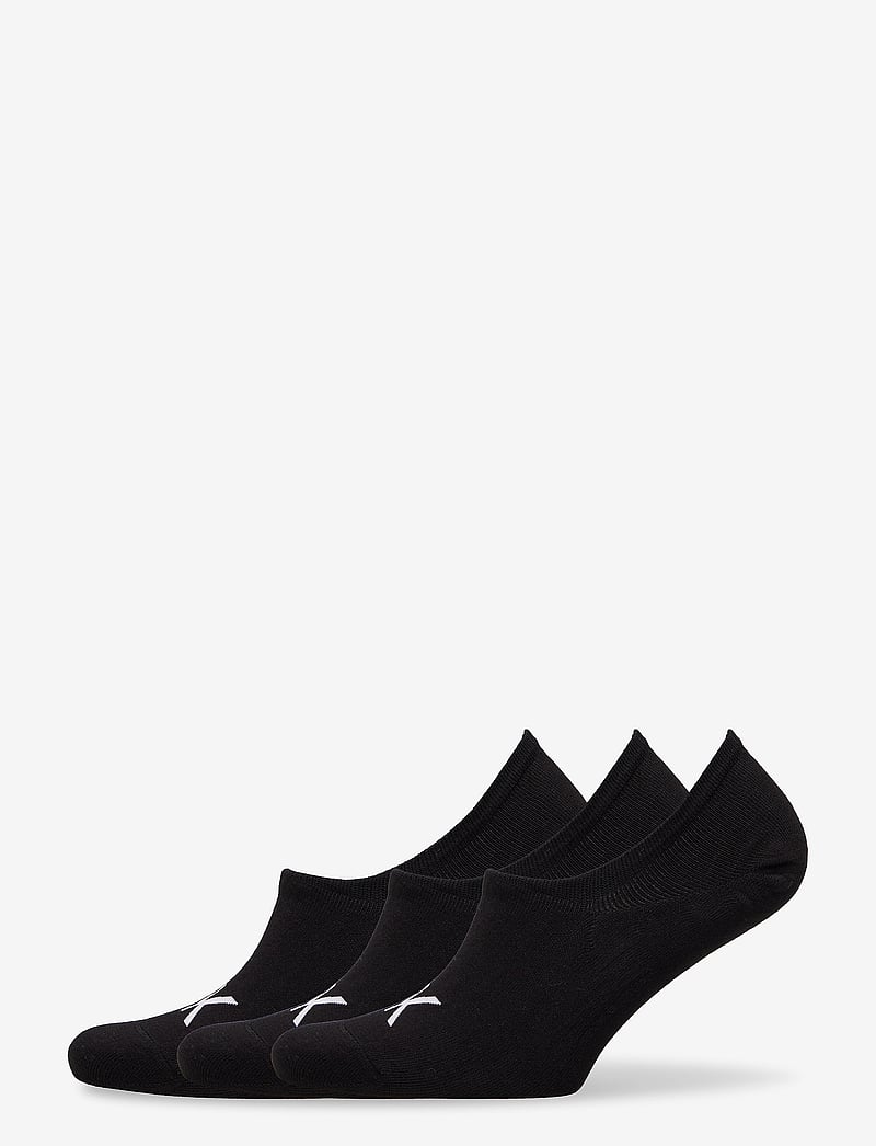 Calvin Klein - CK MEN FOOTIE HIGH CUT 3P LOGO - black - 0