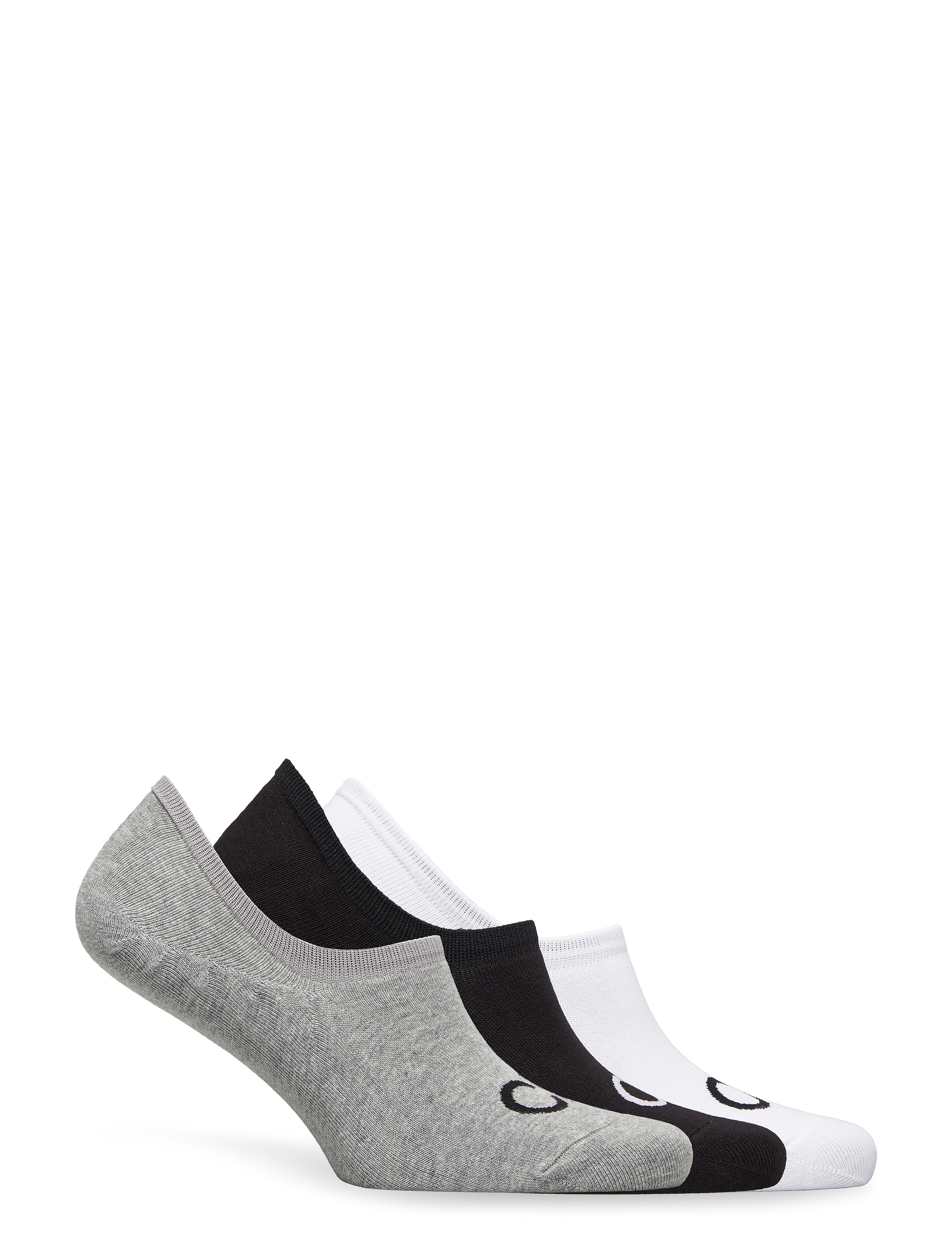 Calvin Klein - CK MEN FOOTIE HIGH CUT 3P LOGO - mid grey melange - 1