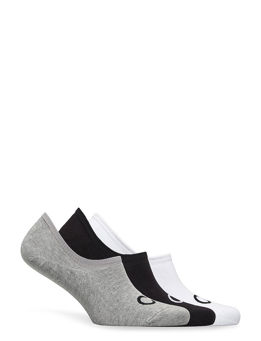 Calvin Klein - CK MEN FOOTIE HIGH CUT 3P LOGO - mid grey melange - 1