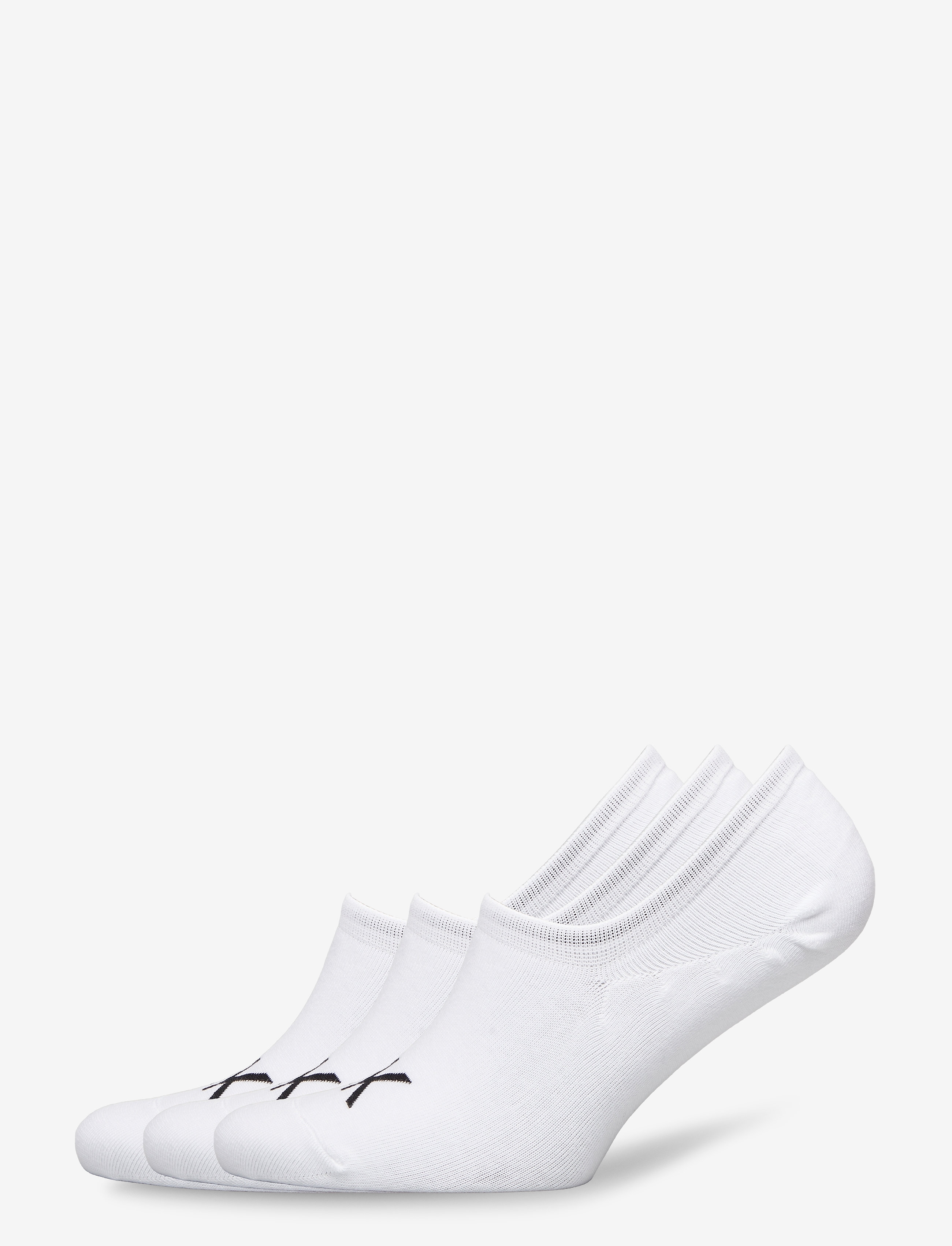 CK MEN FOOTIE HIGH CUT 3P LOGO - WHITE