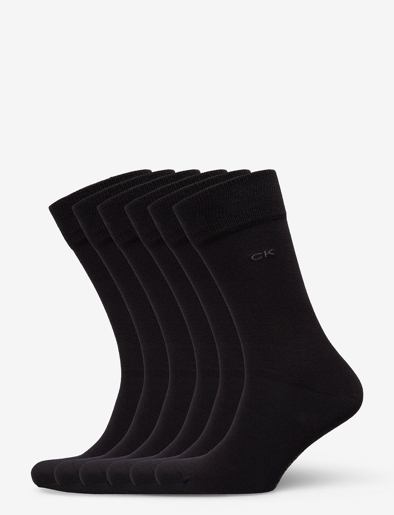 Calvin Klein - CK MEN SOCK CASUAL FLAT KNIT COTT - sokker - black - 0