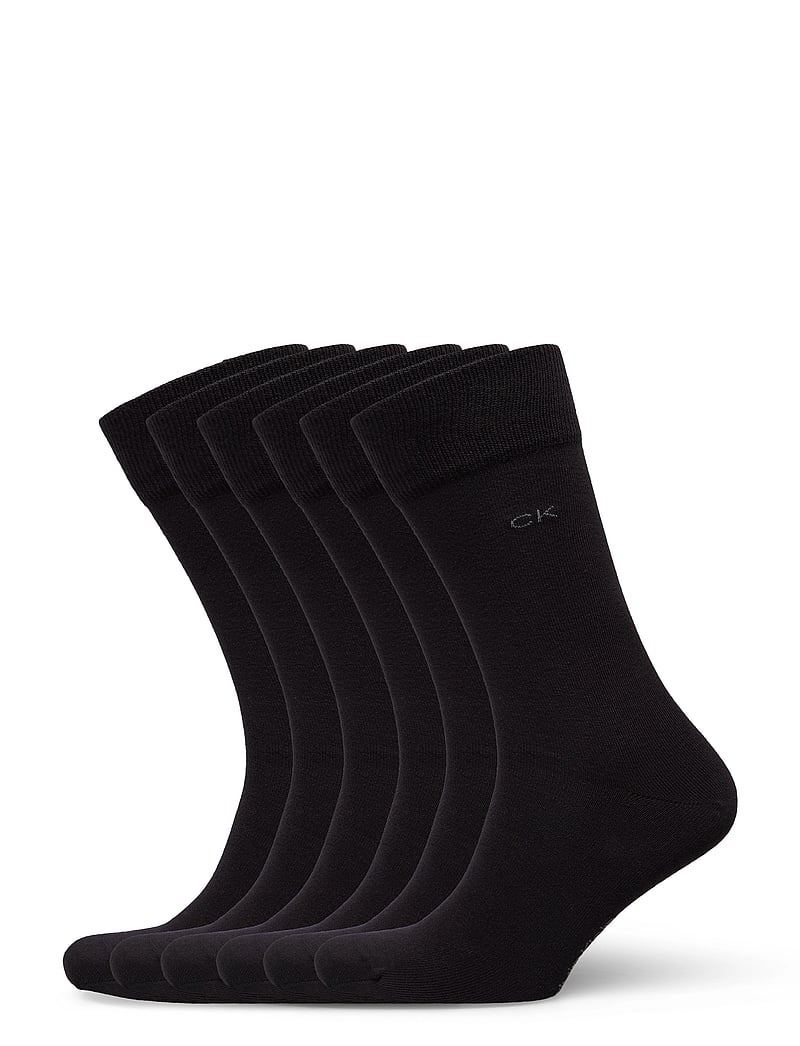 Calvin Klein - CK MEN SOCK CASUAL FLAT KNIT COTT - sokker - black - 0