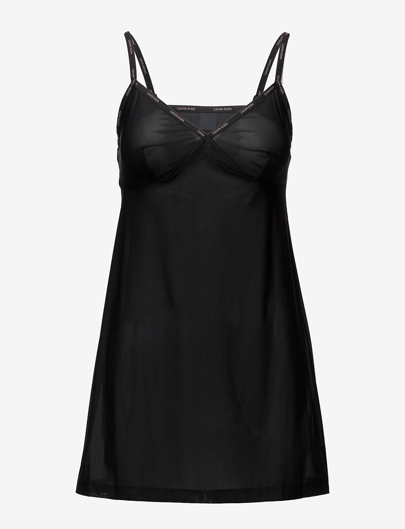 Calvin Klein - CHEMISE V NECK SLEEV - black - 0