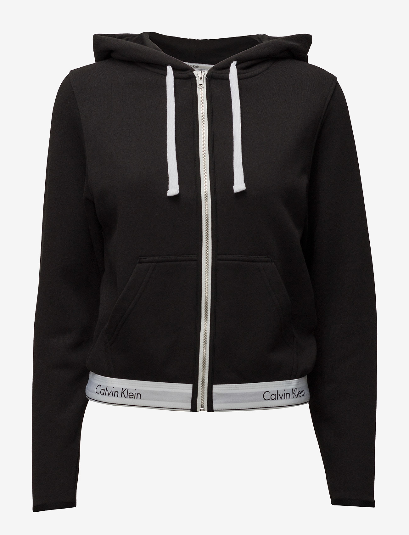 Calvin Klein - TOP HOODIE FULL ZIP - hættetrøjer - black - 0