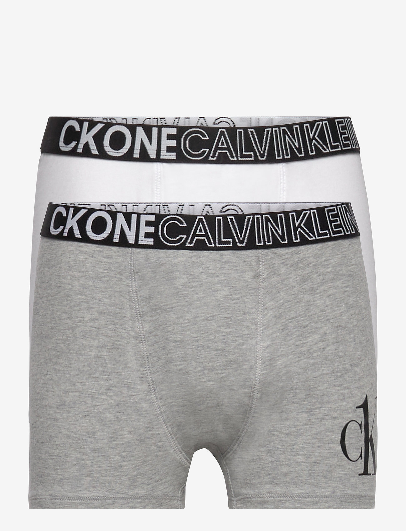 2PK TRUNKS - GREYHEATHER/PVHWHITE