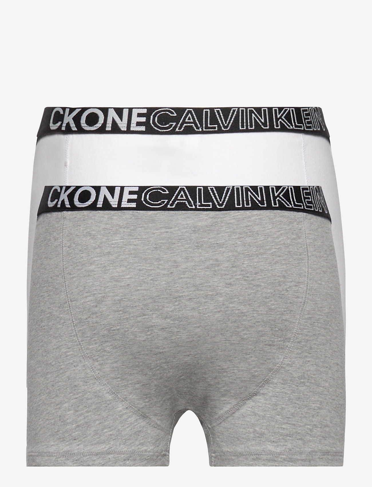 Calvin Klein - 2PK TRUNKS - greyheather/pvhwhite - 1