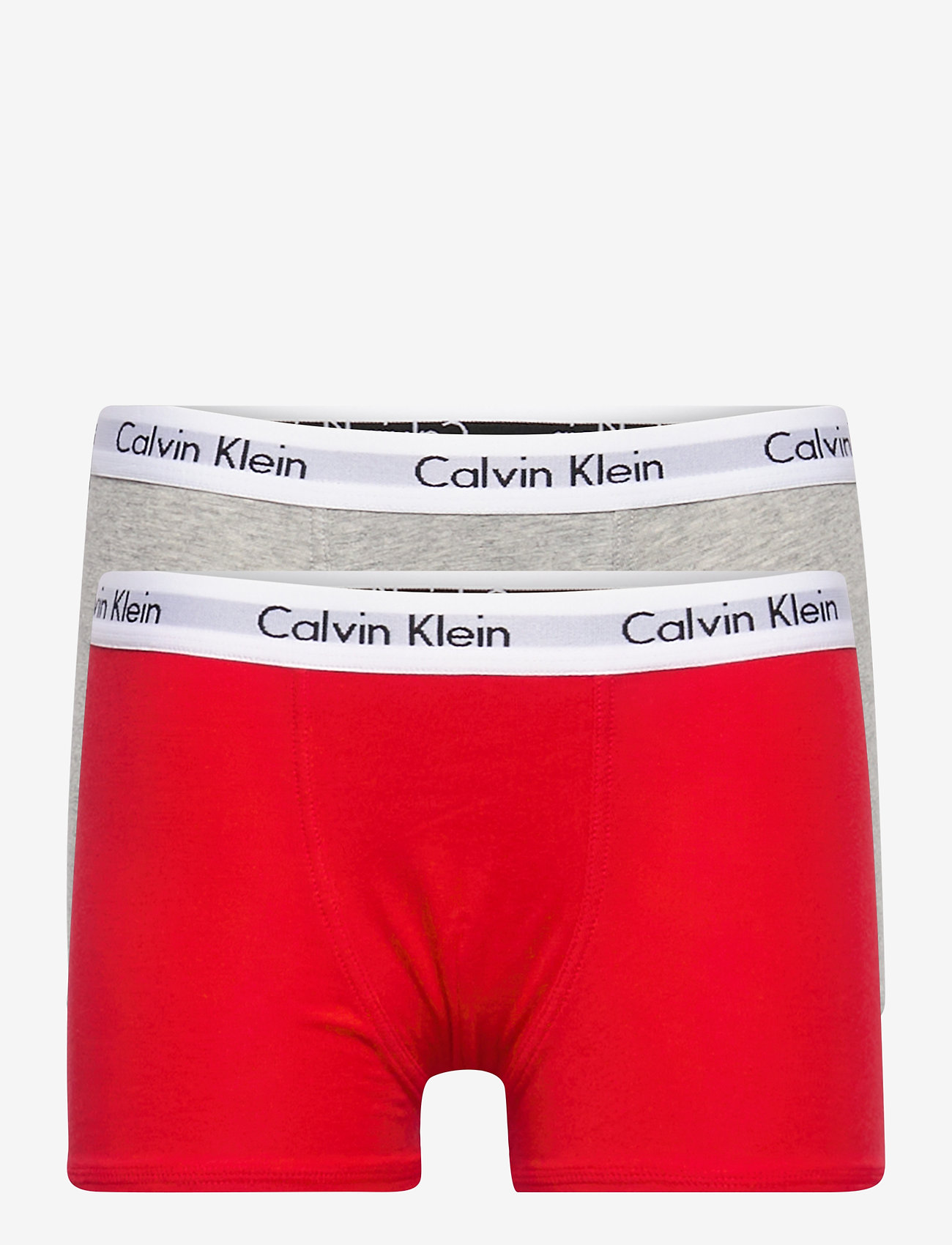 Calvin Klein - 2PK TRUNKS - rapidred/greyheather - 0