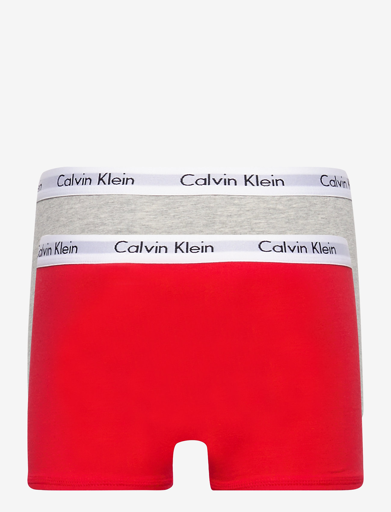 Calvin Klein - 2PK TRUNKS - rapidred/greyheather - 1